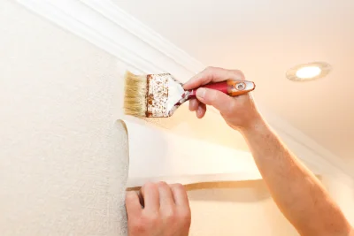 Pose de papier peint à Villebon — revêtements muraux et toiles de verre